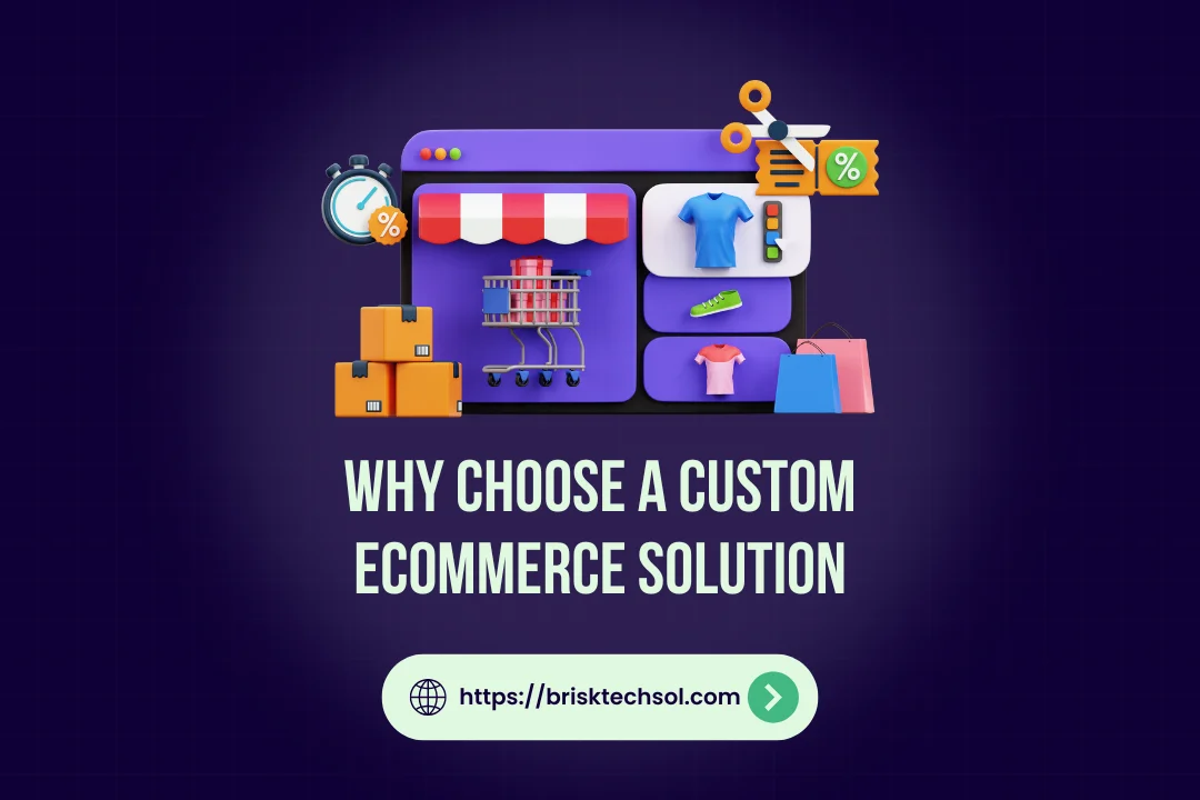 custom ecommerce solution illustration