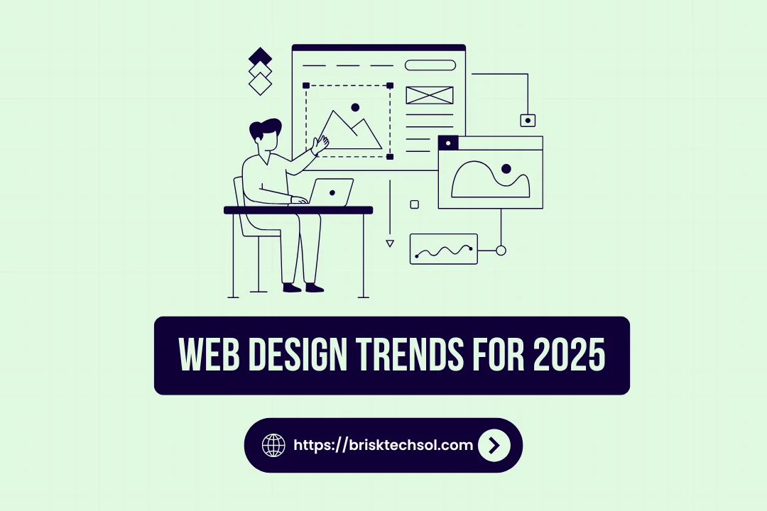 web design trends for 2025 illustration