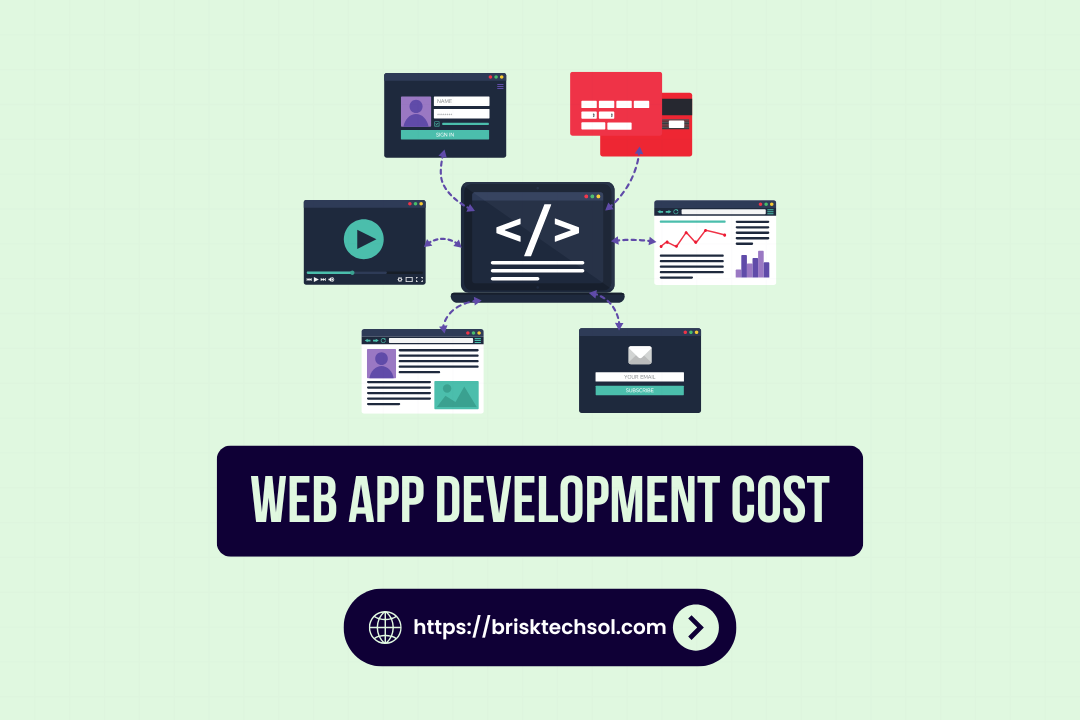 web app development cost illustration 2025