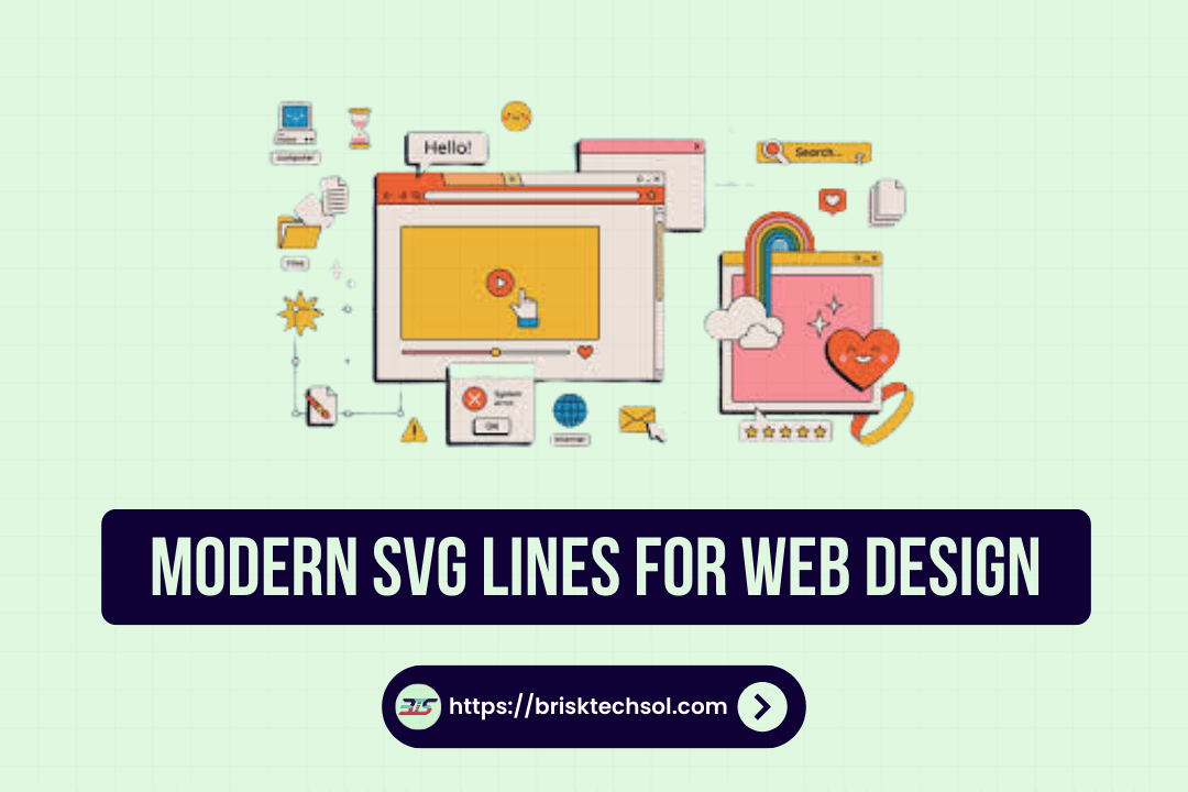 modern svg lines for web design